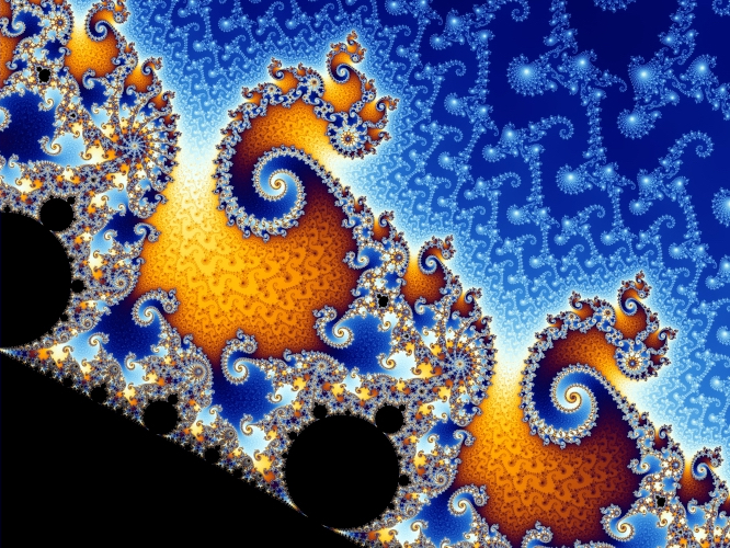 A zoomed view of the Mandelbrot Set.